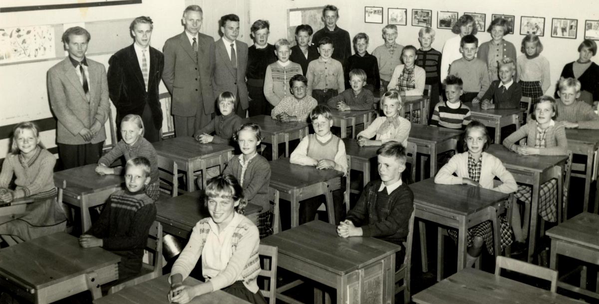 Normalskolans klass 4 1951—52