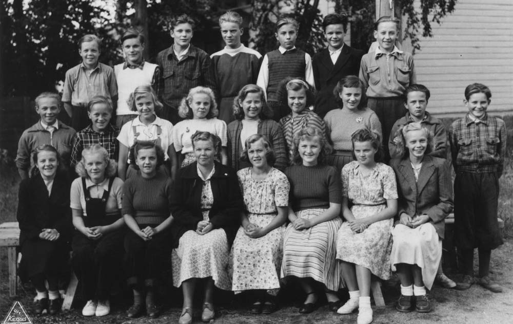 Nykarleby samskolas klass 2 1950