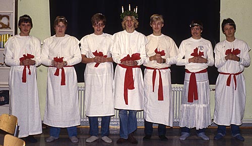 Mikael Tonberg, Peter Reipsar, Fredrik Liljeström. Peter Sandström, Tom Nordström, Tage Back och Christian Palm.