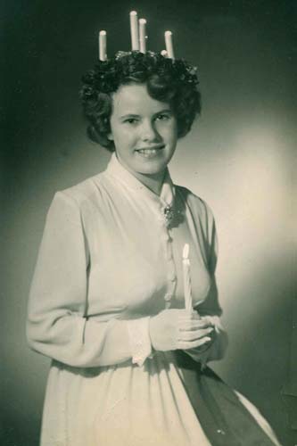 1953 års Lucia: Ethel Lindgren.