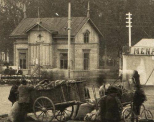 Våghuset omkring 1910.