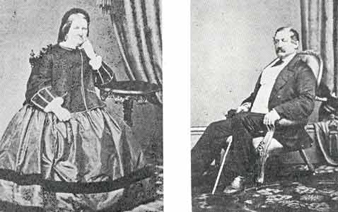 Fru Maria Albertina Kerrman, f. Bergh och Sjökapten Jacob Kerrman.