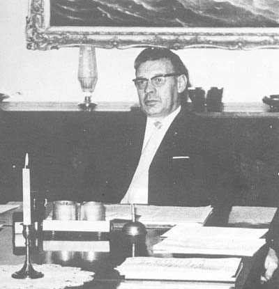 Stadsdirektören Ernest Eklund. 1970.