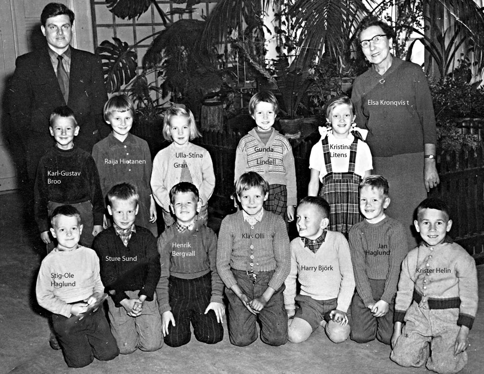 Normalskolans klass 1 1957-58