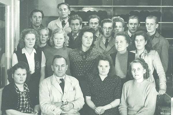 Nykarleby Handelslags personal i slutet på 1940-talet
