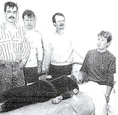 FHJ-grupp på 80-talet. (Kenneth Sundqvist, Anders Sundqvist, Putte Bäck och Gunilla Häggblom.)